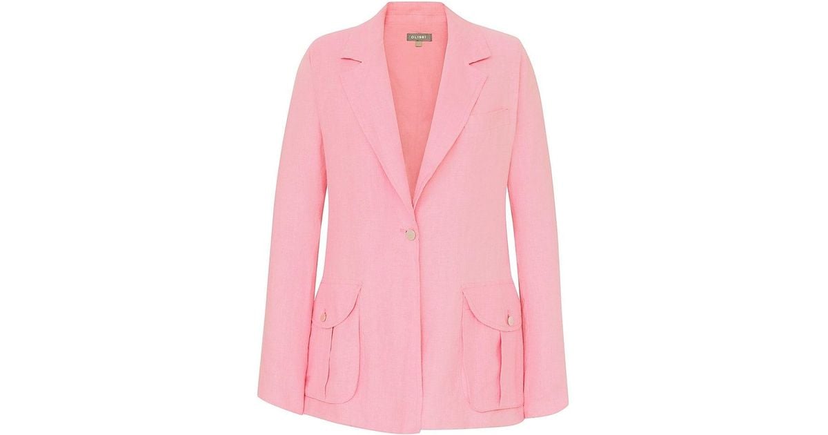 DL1961 Blazer Jacket in Pink | Lyst