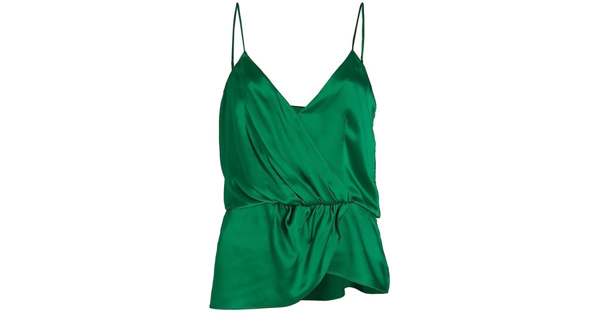 Cinq À Sept Mirin Silk Top in Jade (Green) | Lyst