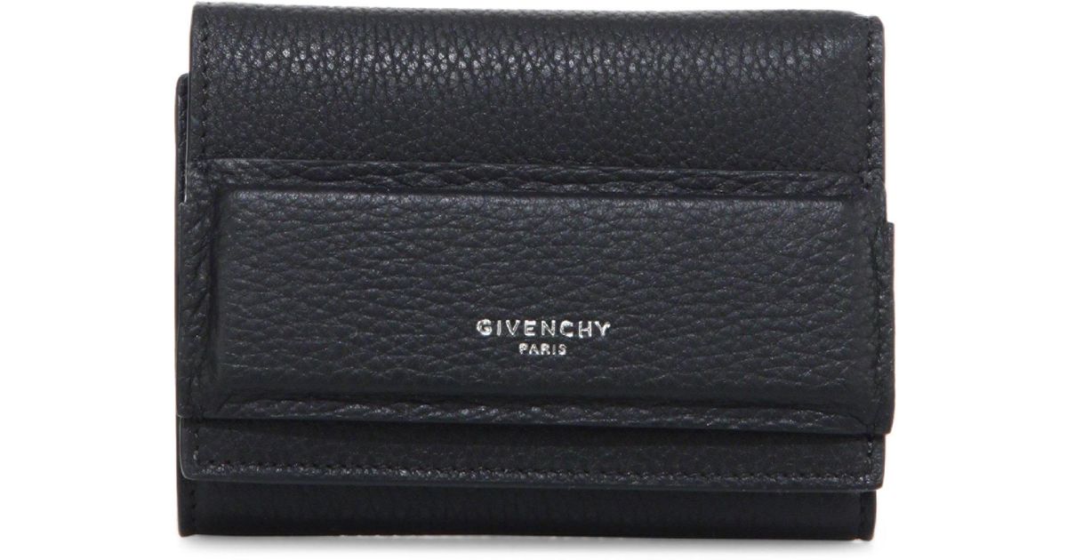Givenchy Horizon Trifold Leather Wallet 