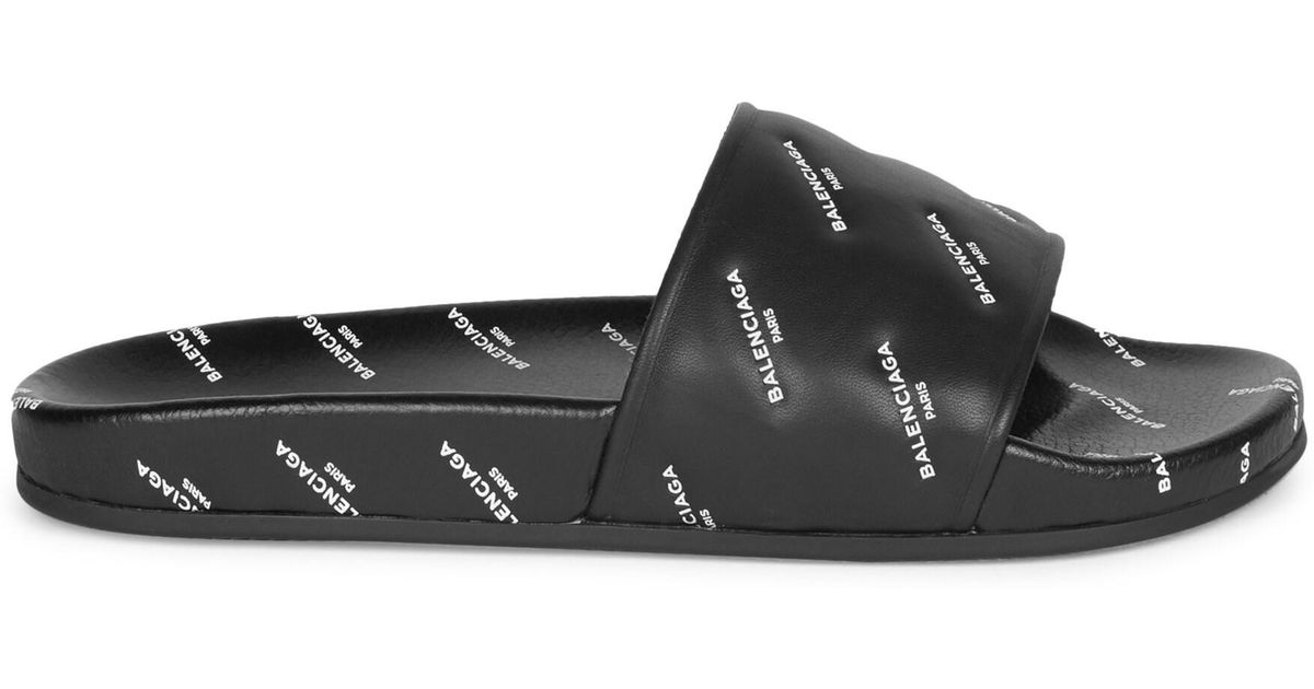 balenciaga slides all black