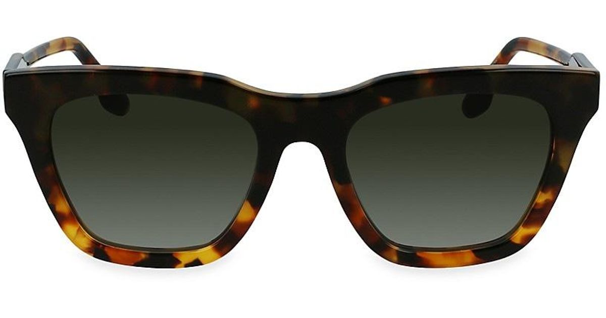 Victoria Beckham Guilloch 53mm Rectangular Sunglasses in Black Lyst