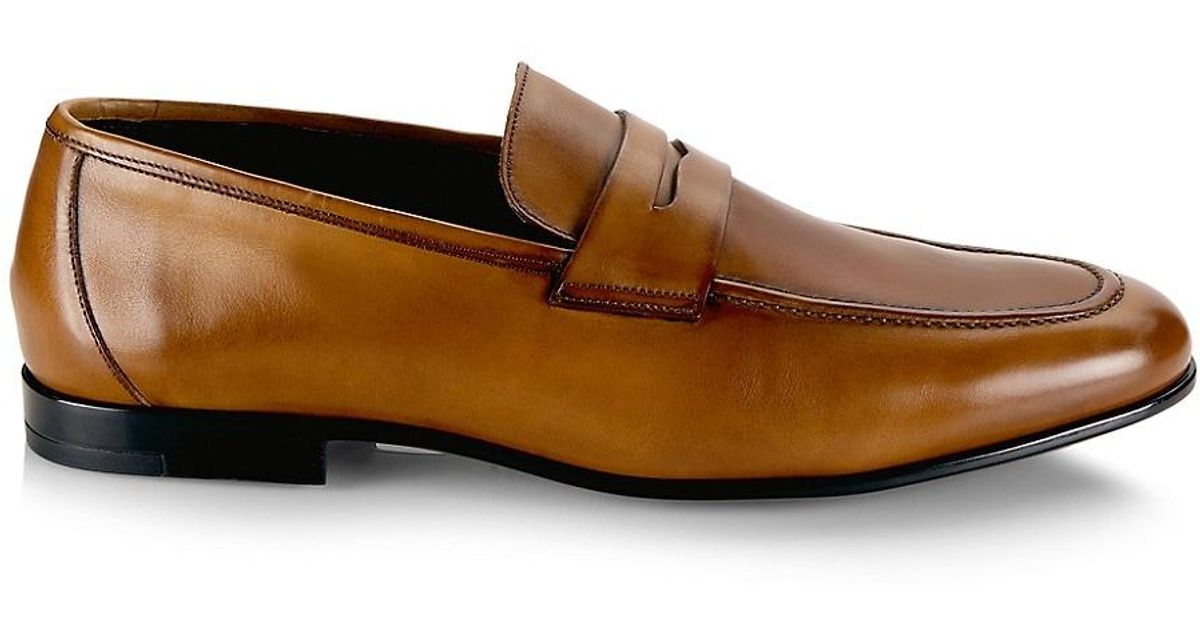 To Boot New York Portofino Leather Penny Loafer in Brown for Men Lyst