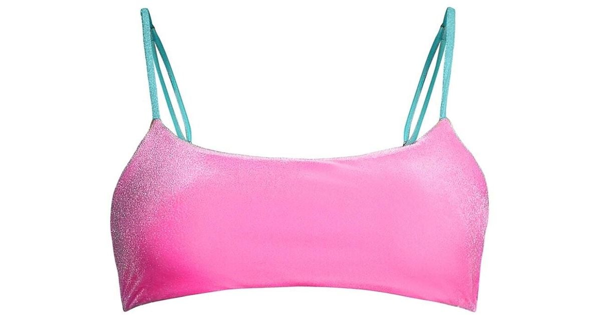 Peixoto Synthetic Karol Bikini Top in Pink | Lyst