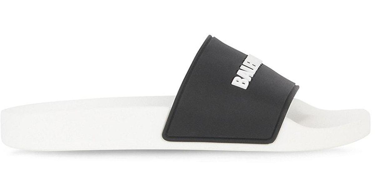 Balenciaga Pool Slide Sandal in Black Lyst