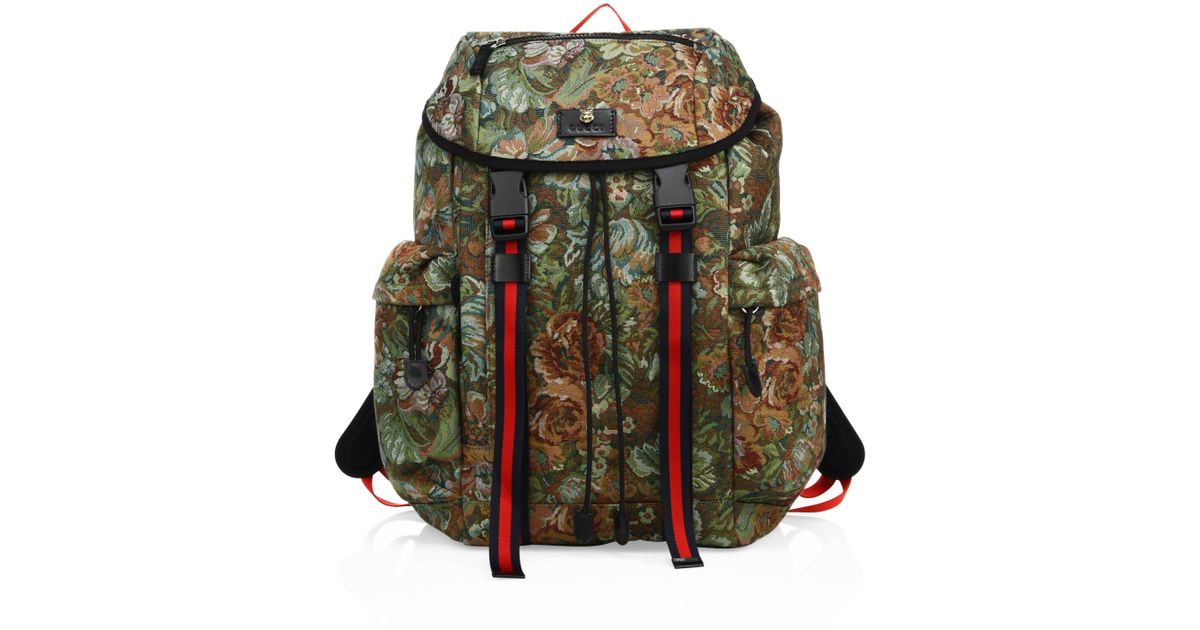 gucci brocade backpack