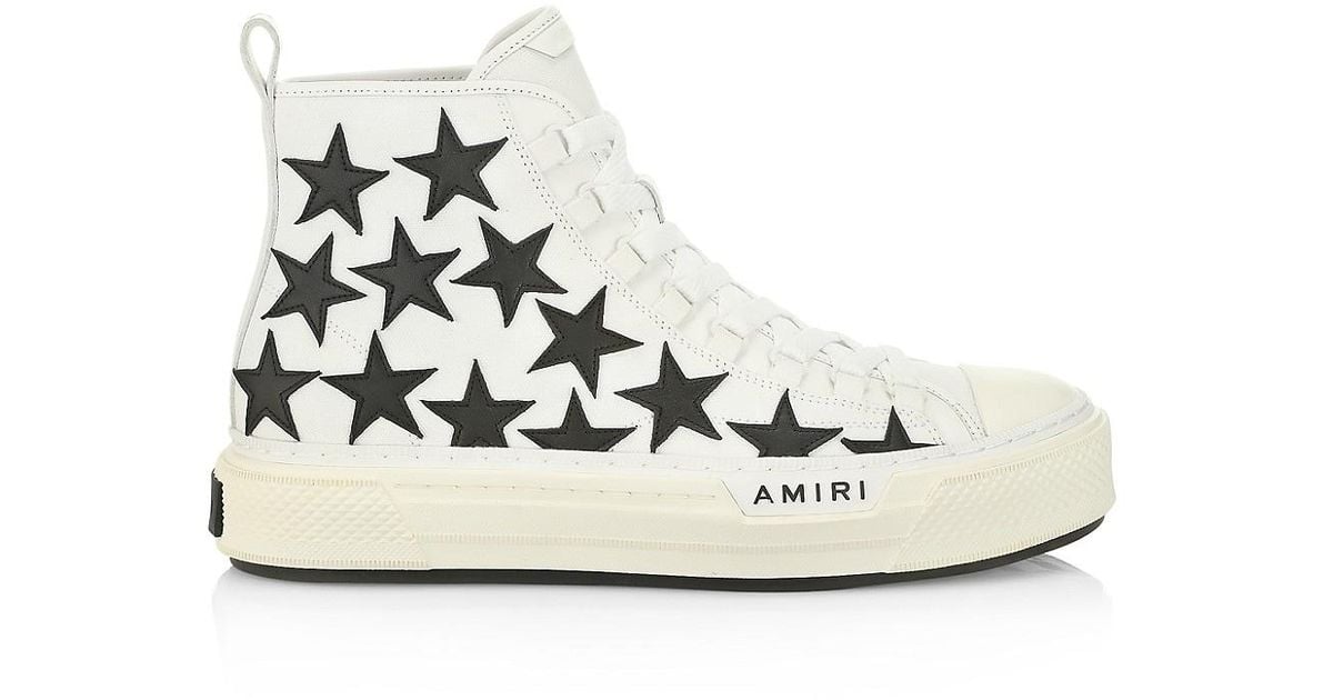 Amiri Stars Court High-top Sneakers in White for Men | Lyst