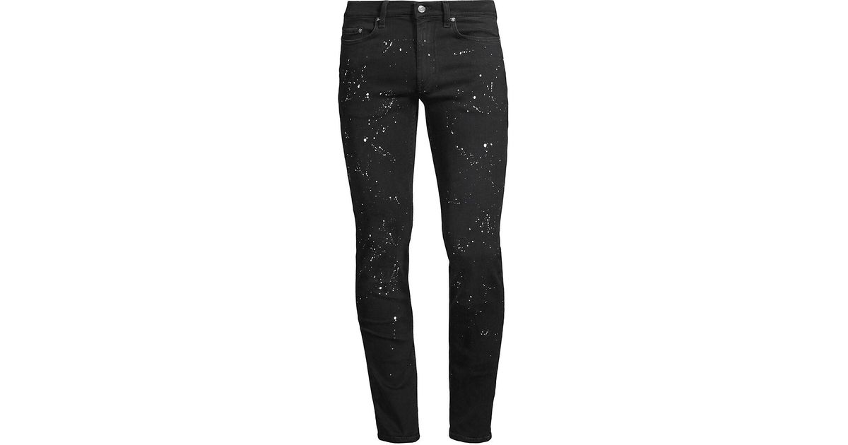 BLK DNM Denim Paint Splatter Skinny Jeans in Black for Men Lyst