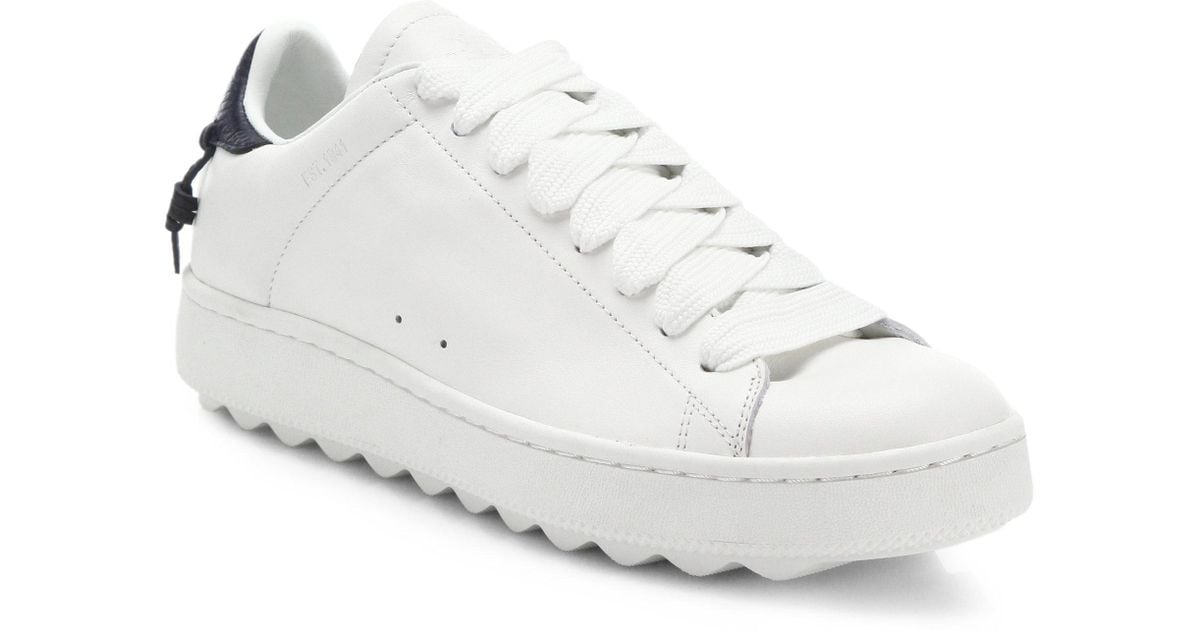 all white coach sneakers
