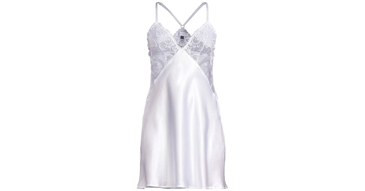 Cosabella Sanika Slip Nightgown in White | Lyst