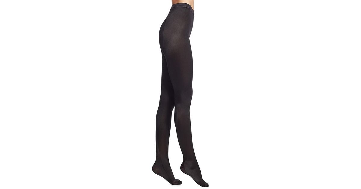 Wolford Satin De Luxe Tights in Black Lyst