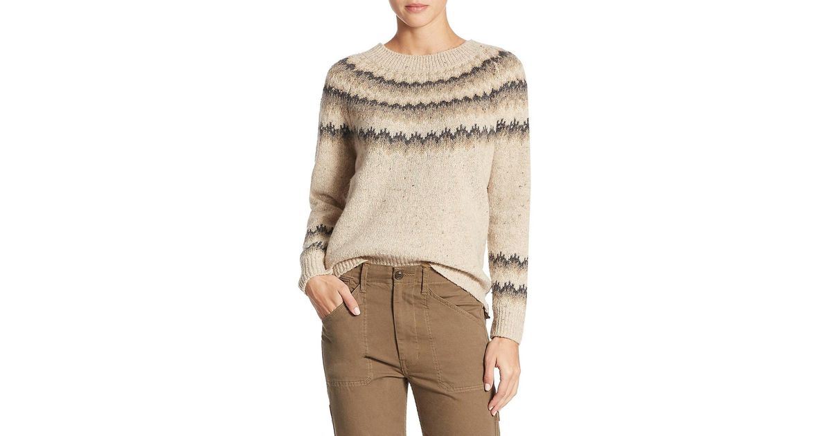 vince fair isle sweater
