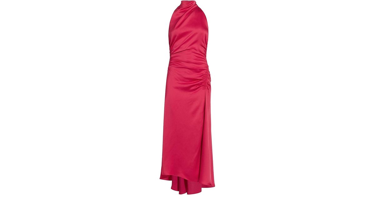 A.L.C. Inez Satin Dress in Pink | Lyst
