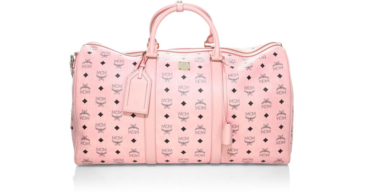 pink mcm tote
