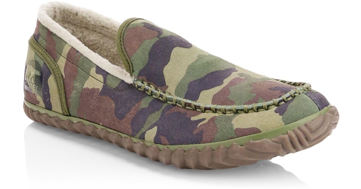 sorel camo slippers