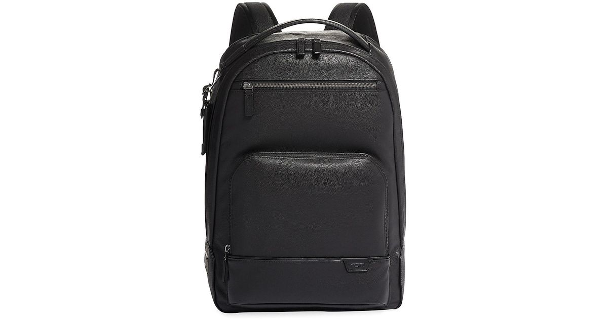 Tumi Leather Harrison Warren Backpack 
