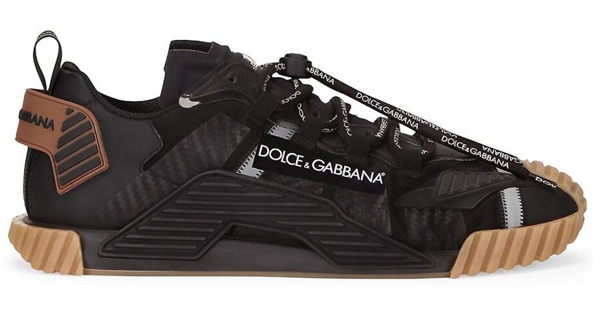 Dolce & Gabbana Leather Ns1 Lace-up Sneakers in Nero (Black) for Men | Lyst