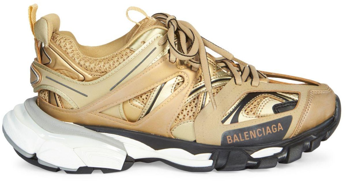 balenciaga high top womens gold