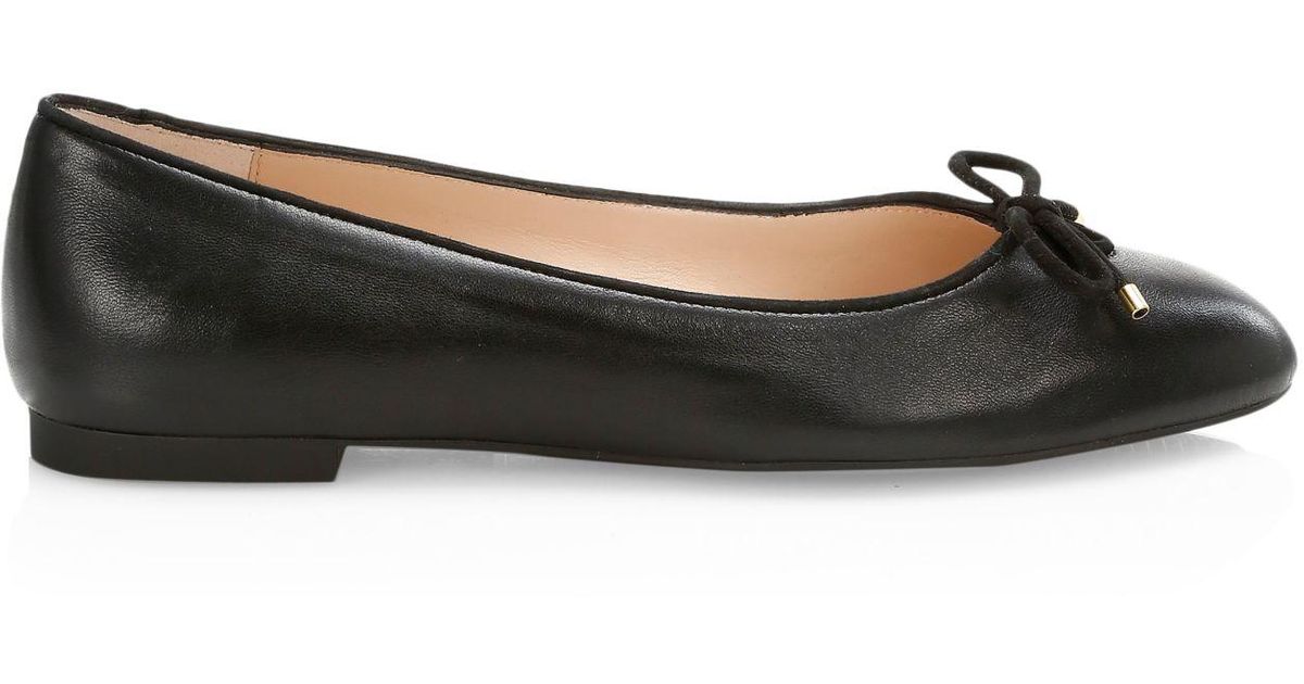 stuart weitzman black ballet flats