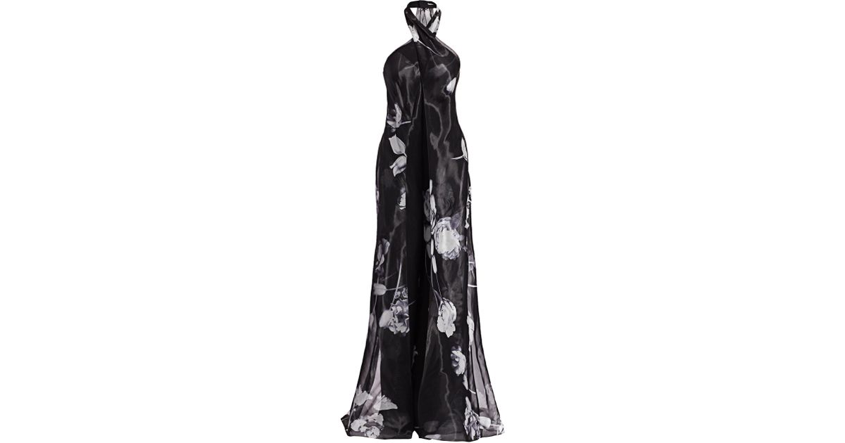 floral organza jumpsuit