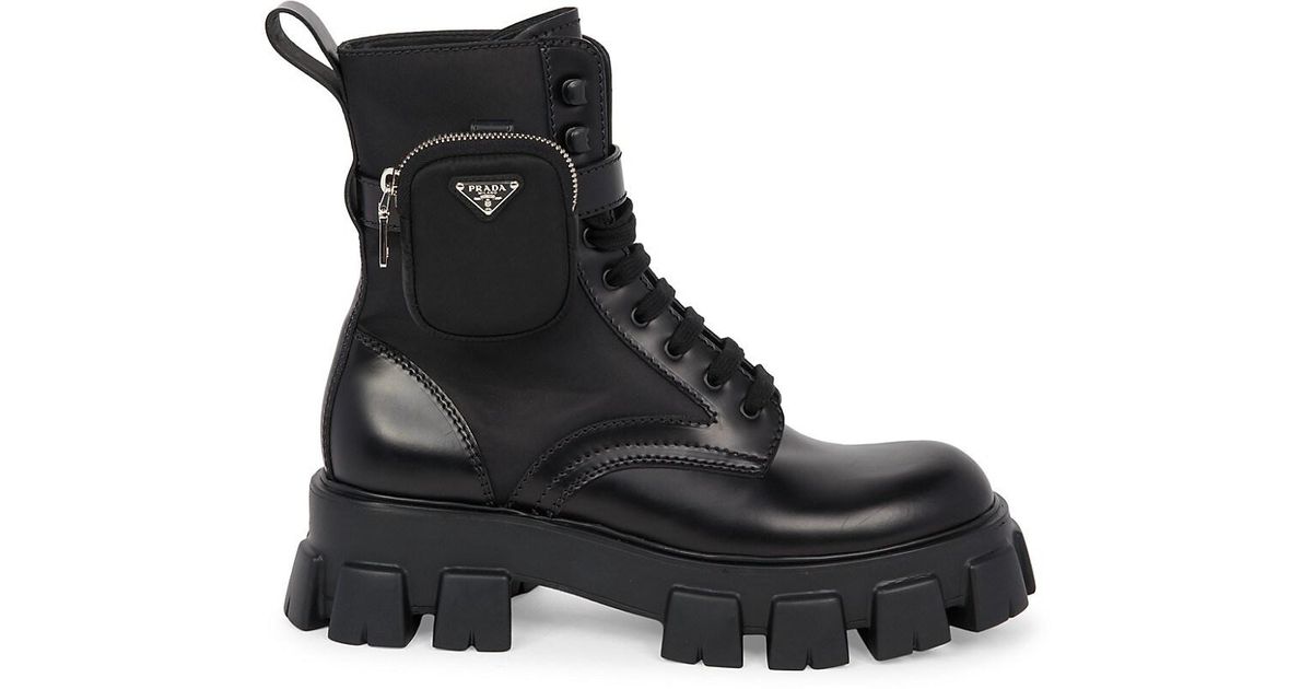 combat prada boots