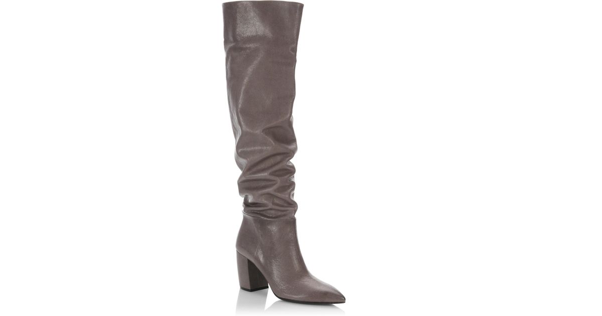 scrunch boots with heel