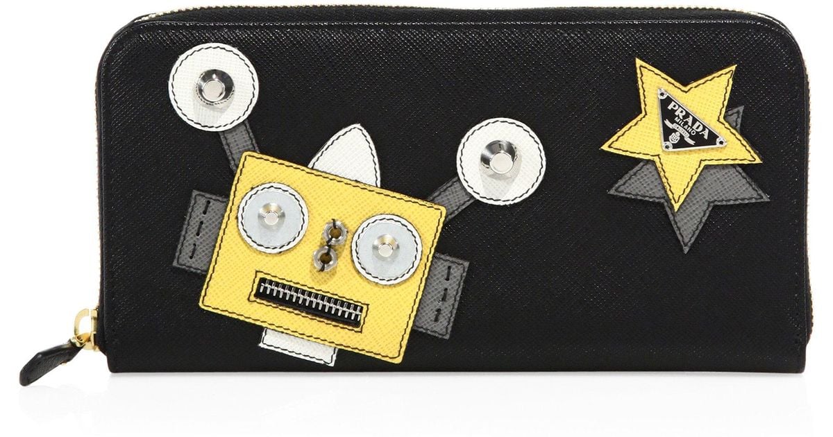 Prada Robot Saffiano Leather Wallet in 
