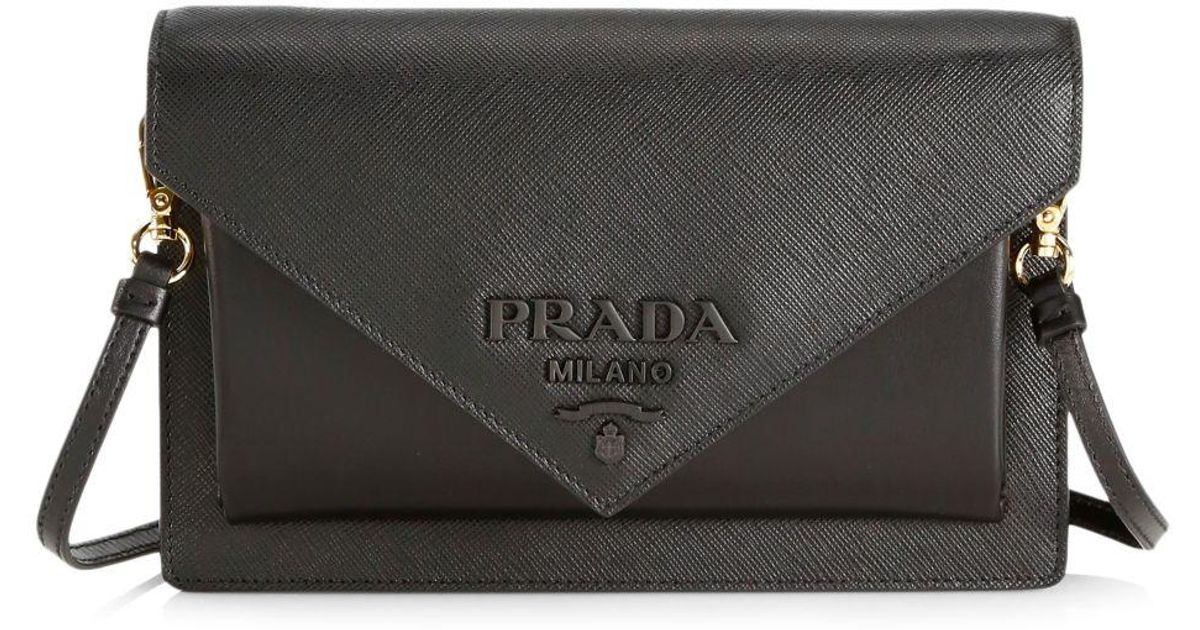prada small monochrome crossbody bag