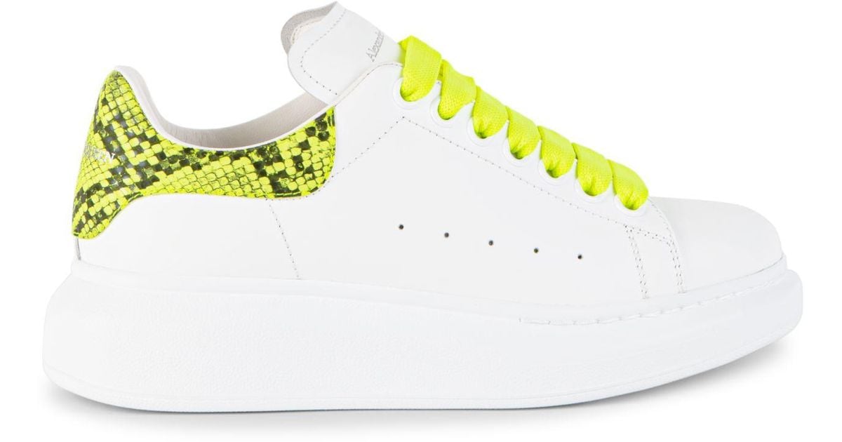 alexander mcqueen neon shoes