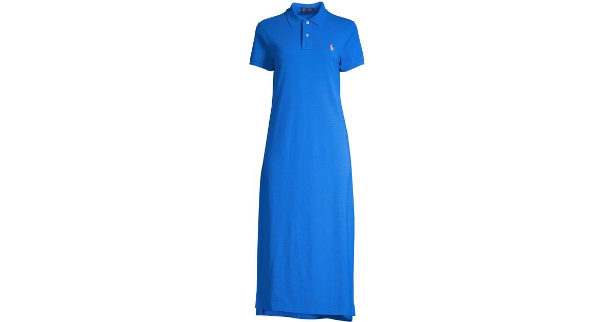 royal blue polo dress