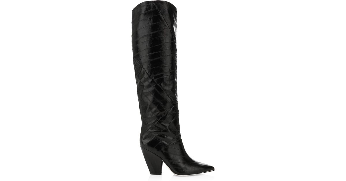 tory burch lila patchwork boot