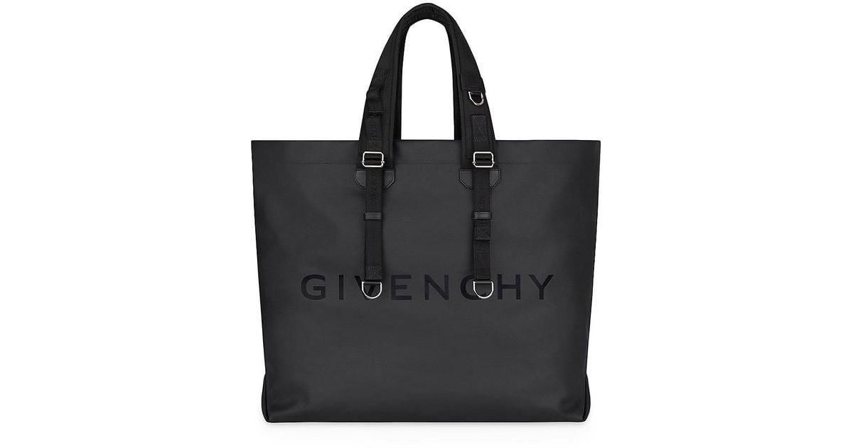 Givenchy G-shopper Large Tote Bag In Coated Canvas in Black for Men | Lyst