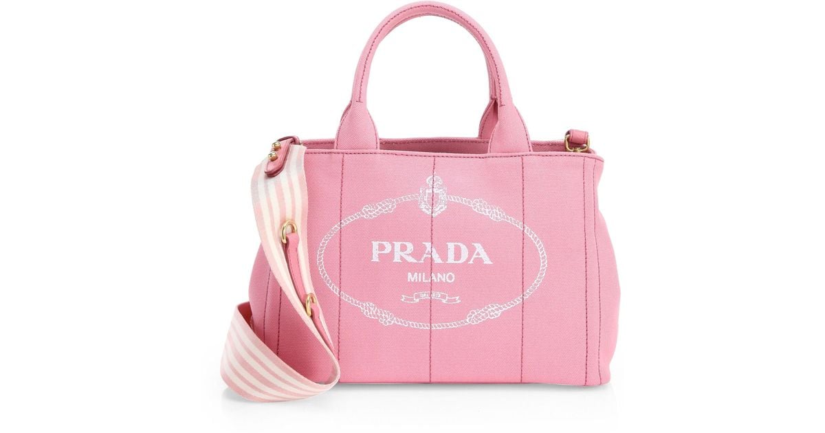 prada small canvas shopper
