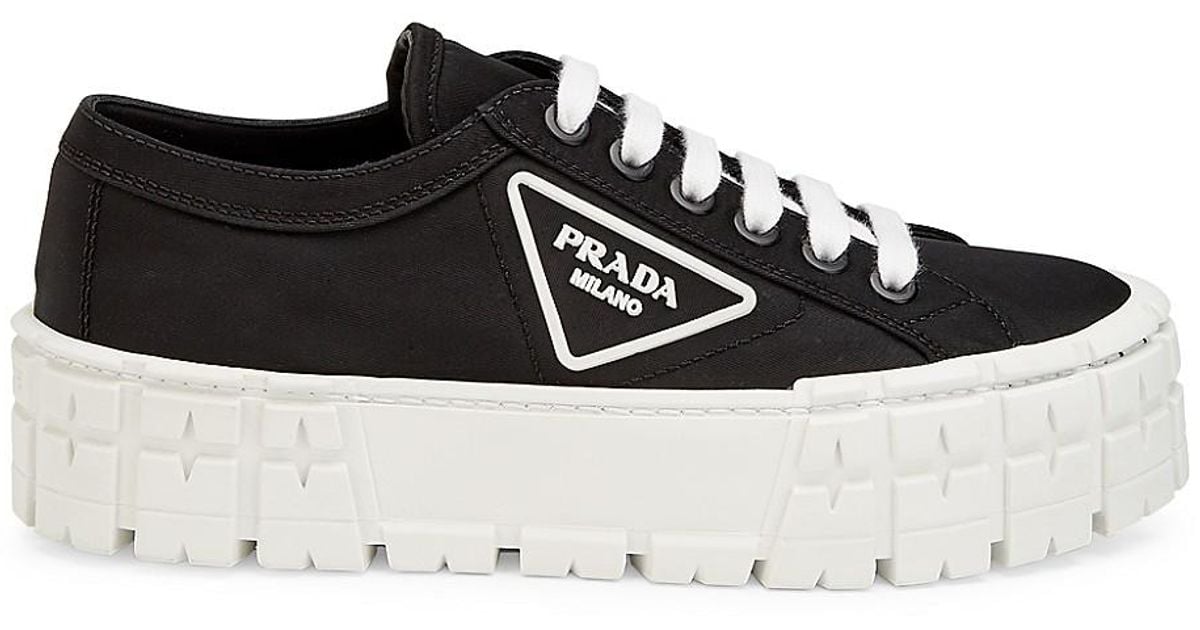 prada lug sole platform sneakers