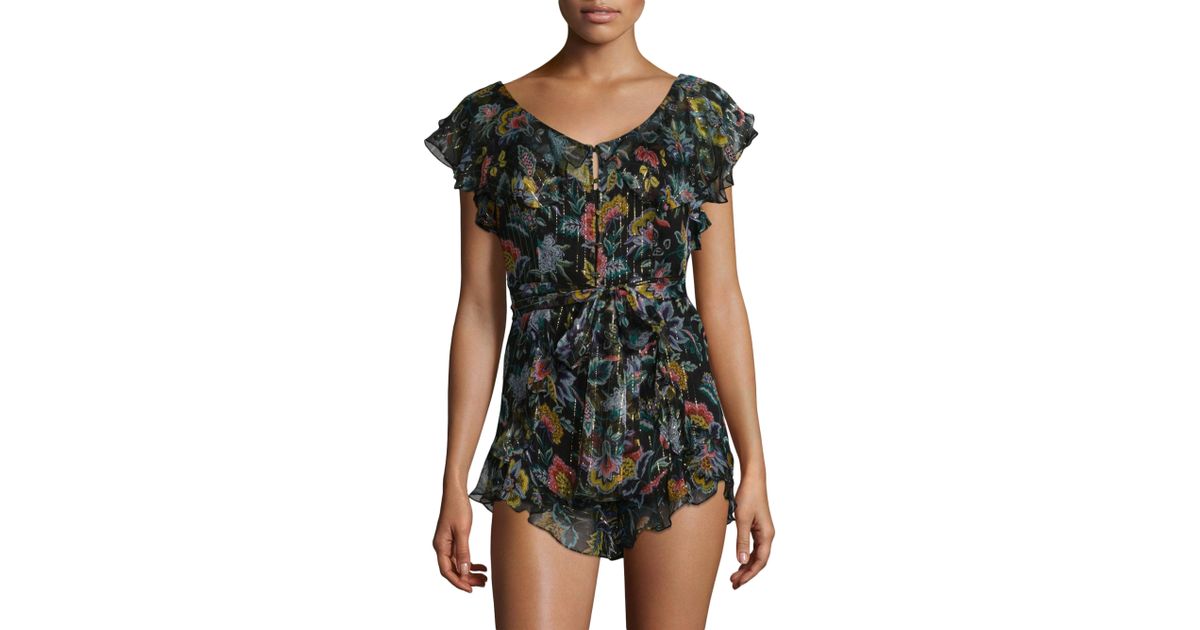 alice mccall floral playsuit
