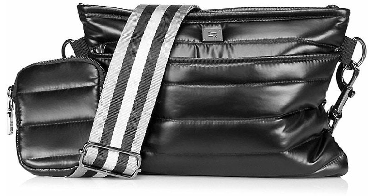 Think Royln Synthetic Downtown Padded Crossbody Bag in Black Lyst