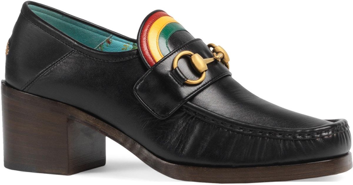 gucci rainbow loafers