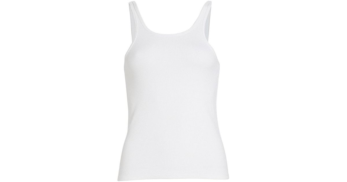anine bing white tank