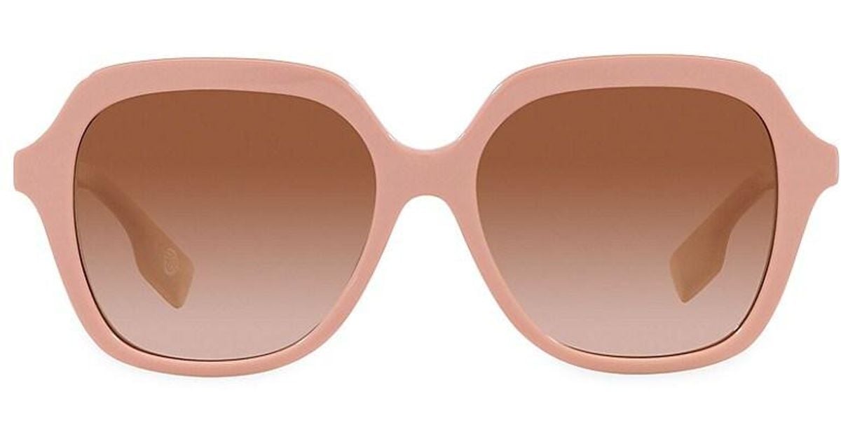 Burberry Joni 55mm Square Sunglasses in Pink Lyst