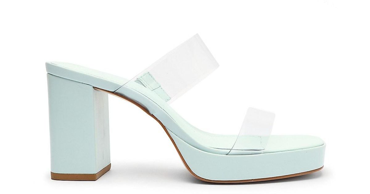 Schutz Leather Ariella Platform Sandals | Lyst