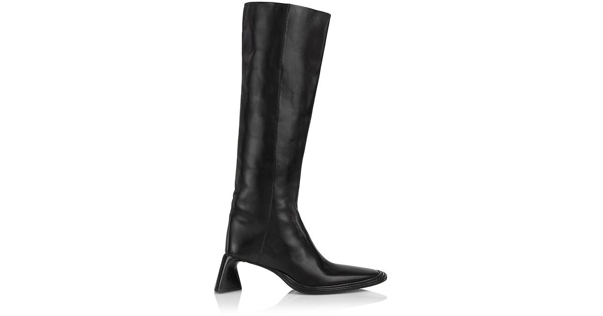 Alexander Wang Booker 60 Leather Tall Riding Boots in Black | Lyst