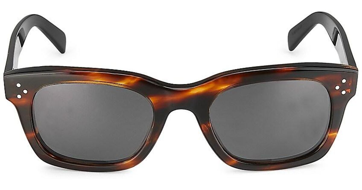 Celine 51mm Rectangular Sunglasses Lyst