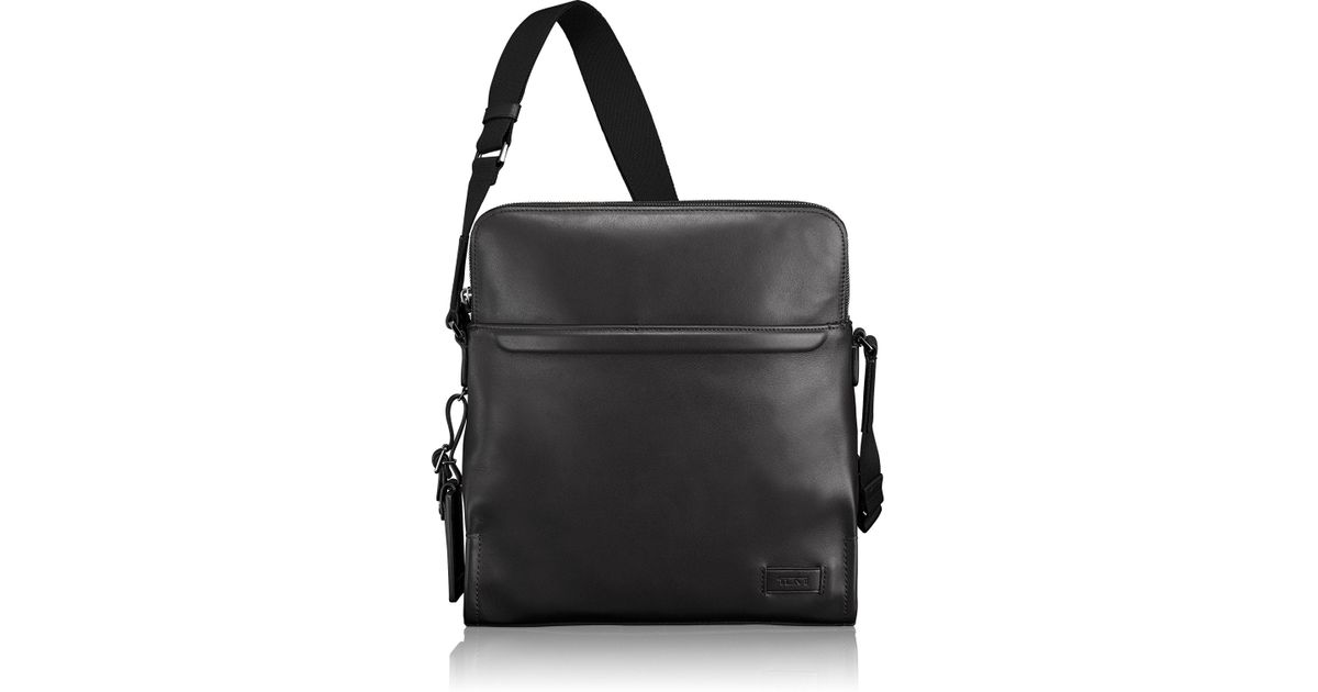 Tumi Harrison Stratton Leather Crossbody Bag in Black Lyst