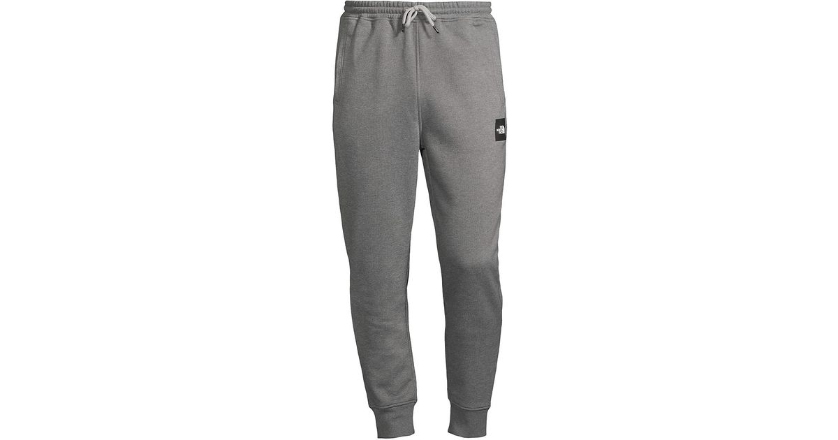 The North Face Cotton Box Nse Jogger Sweatpants in Gray for Men | Lyst