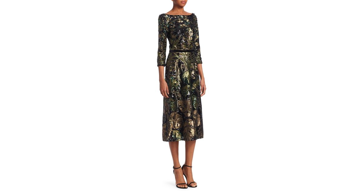 marchesa notte sequin dress