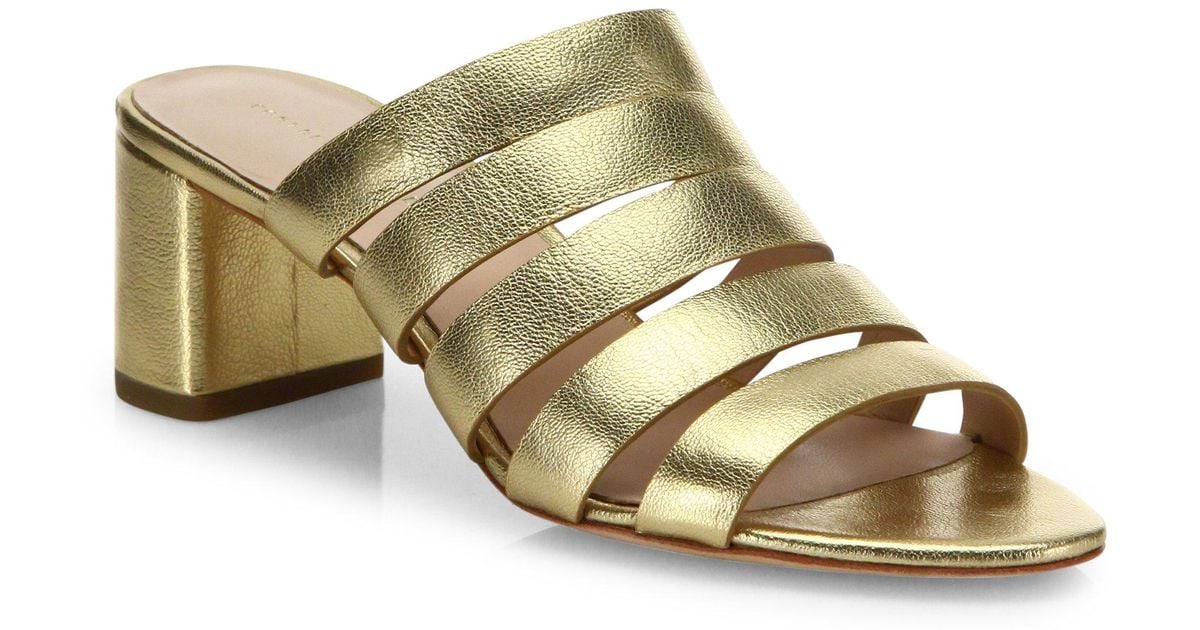 loeffler randall metallic mules