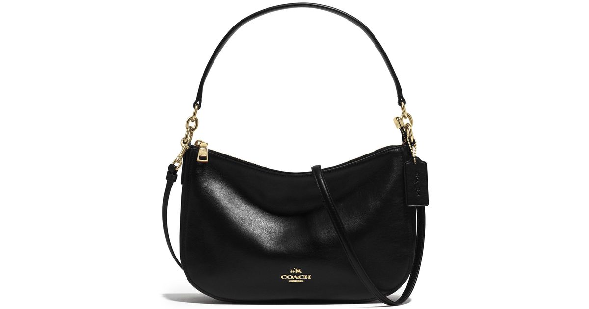 COACH Chelsea Leather Crossbody Bag in Black Lyst