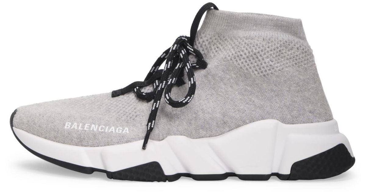 grey lace up balenciaga