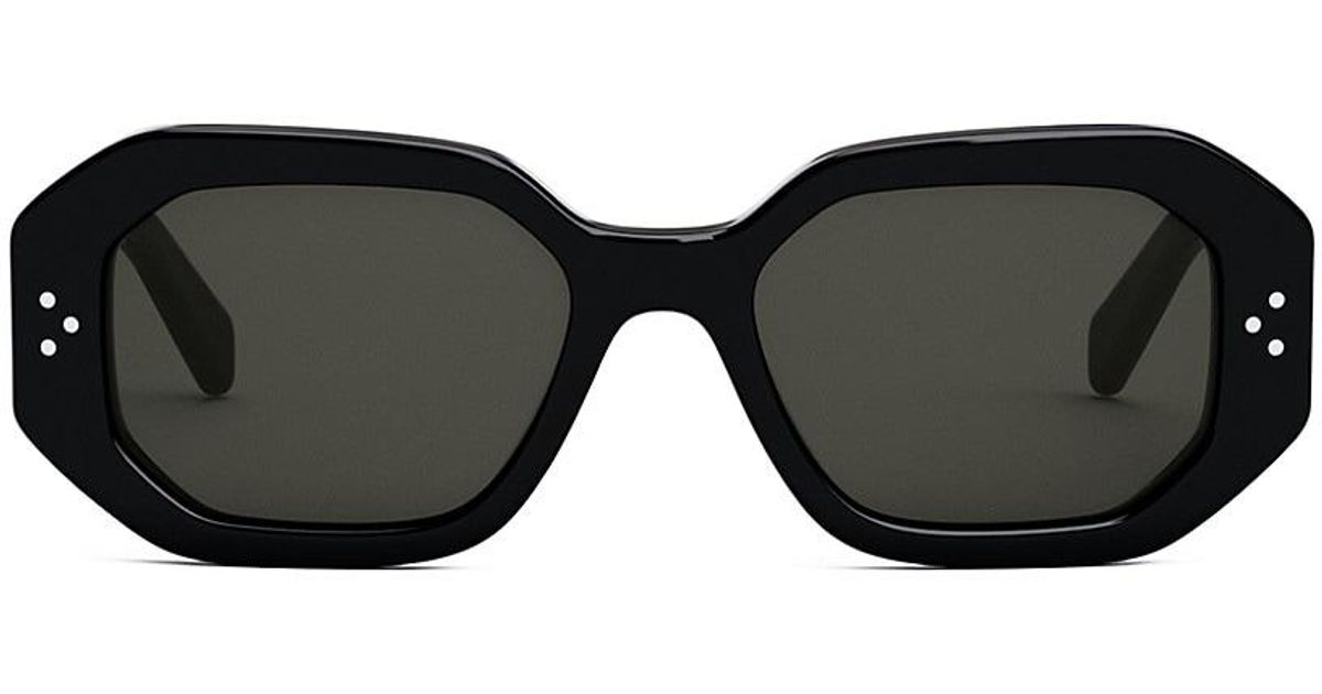 Celine Bold 3 Dots 52mm Geometric Sunglasses in Black for Men Lyst