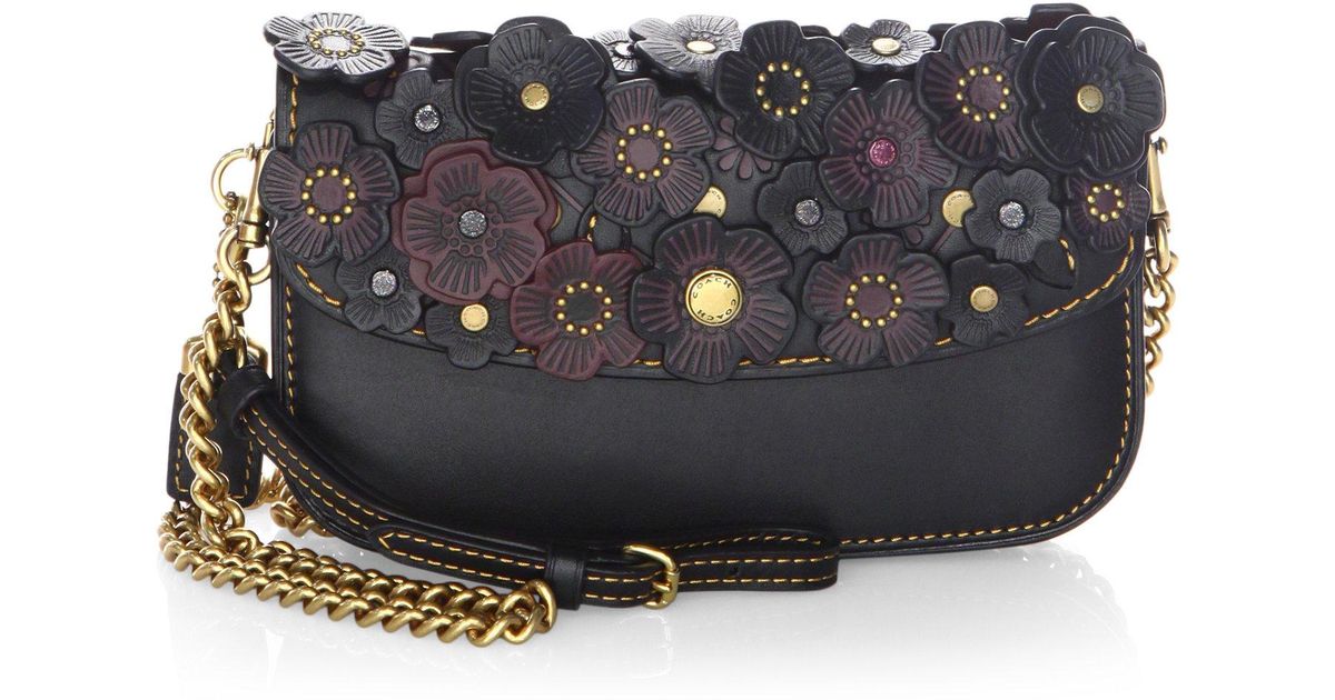 coach tea rose clutch