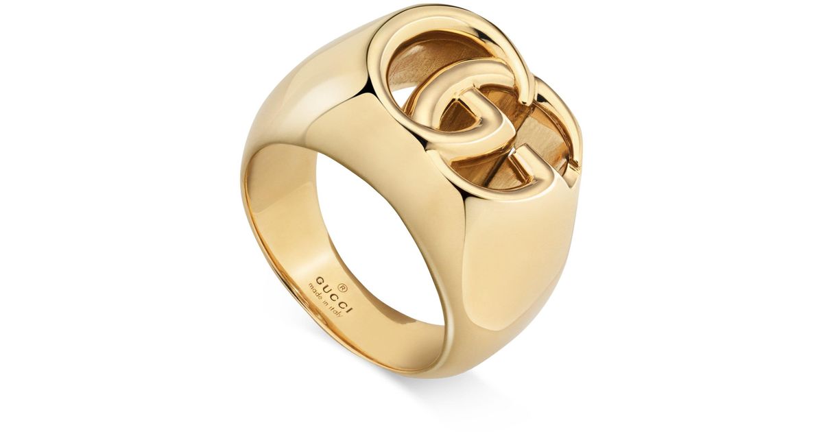 gucci gold ring mens